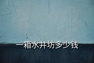 一箱水井坊多少錢