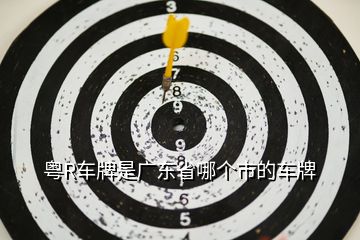 粵R車牌是廣東省哪個(gè)市的車牌