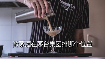 黔茅酒在茅臺(tái)集團(tuán)排哪個(gè)位置