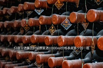 53度汾酒集團(tuán)封壇原漿酒10000ml價格表賣多少錢一瓶