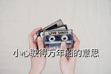 小心駛得萬(wàn)年船的意思