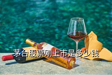 茅臺(tái)股票剛上市是多少錢
