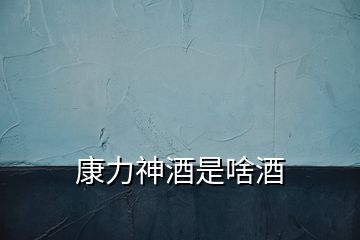 康力神酒是啥酒