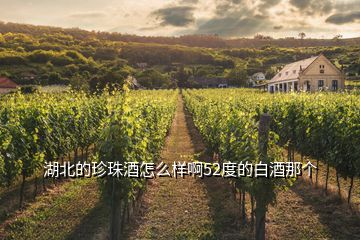 湖北的珍珠酒怎么樣啊52度的白酒那個