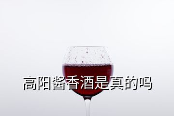 高陽醬香酒是真的嗎