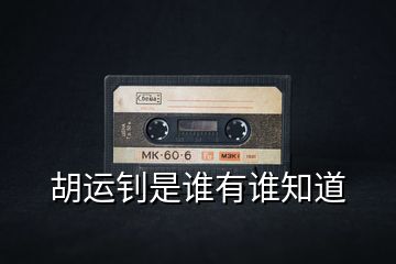 胡運(yùn)釗是誰(shuí)有誰(shuí)知道