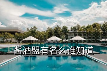 醬酒盟有名么誰知道