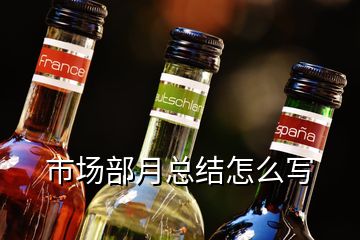 市場(chǎng)部月總結(jié)怎么寫(xiě)