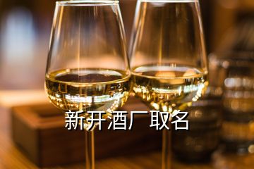 新開酒廠取名