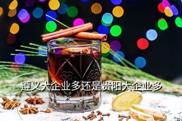 遵義大企業(yè)多還是貴陽(yáng)大企業(yè)多