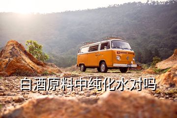 白酒原料中純化水對(duì)嗎