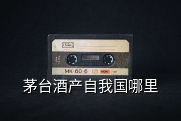 茅臺(tái)酒產(chǎn)自我國(guó)哪里