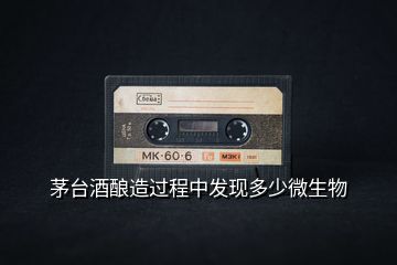 茅臺酒釀造過程中發(fā)現(xiàn)多少微生物