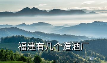 福建有幾個造酒廠