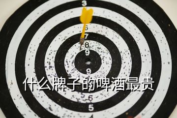 什么牌子的啤酒最貴