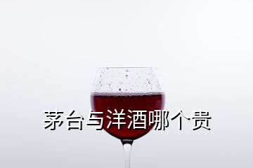 茅臺與洋酒哪個(gè)貴