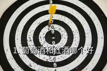 1. 萄萄酒和紅酒哪個好