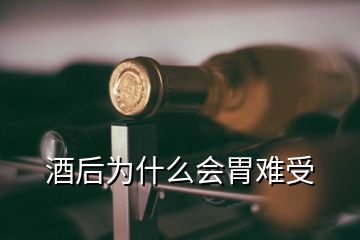酒后為什么會胃難受