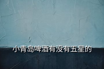 小青島啤酒有沒(méi)有五星的