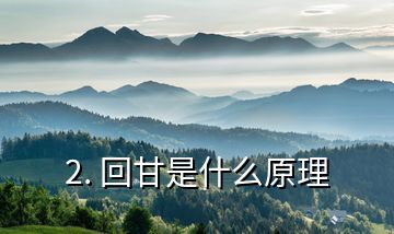 2. 回甘是什么原理