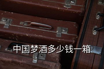 中國(guó)夢(mèng)酒多少錢(qián)一箱