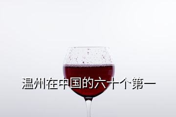 溫州在中國(guó)的六十個(gè)第一