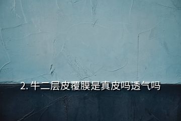 2. 牛二層皮覆膜是真皮嗎透氣嗎