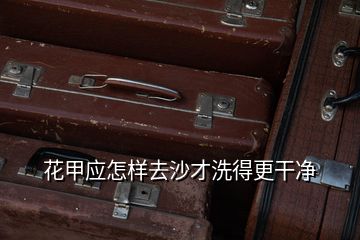 花甲應(yīng)怎樣去沙才洗得更干凈