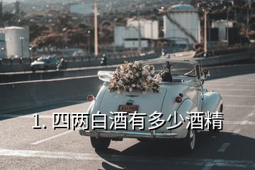 1. 四兩白酒有多少酒精