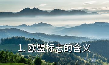 1. 歐盟標(biāo)志的含義