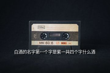 白酒的名字第一個字是紫一共四個字什么酒