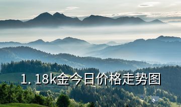 1. 18k金今日價(jià)格走勢(shì)圖