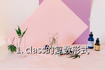 1. class的復數形式