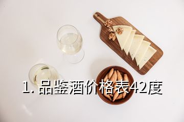 1. 品鑒酒價(jià)格表42度