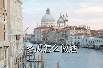 冬瓜怎么做酒