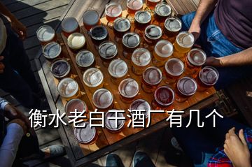 衡水老白干酒廠有幾個