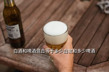 白酒和啤酒混合等于多少白就和多少啤酒