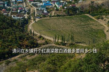 請(qǐng)問(wèn)在鄉(xiāng)鎮(zhèn)開個(gè)紅高梁散白酒最多要用多少錢