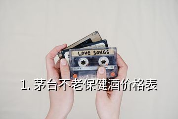 1. 茅臺(tái)不老保健酒價(jià)格表