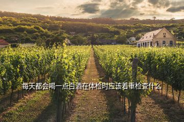 每天都會喝一點(diǎn)白酒在體檢時應(yīng)該著重檢查什么