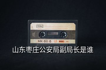 山東棗莊公安局副局長(zhǎng)是誰(shuí)