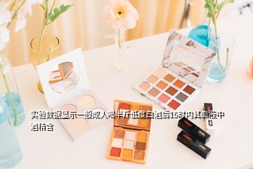 實(shí)驗(yàn)數(shù)據(jù)顯示一般成人喝半斤低度白酒后15時(shí)內(nèi)其血液中酒精含