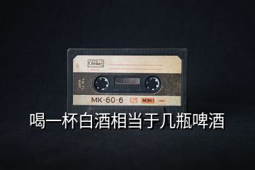 喝一杯白酒相當于幾瓶啤酒