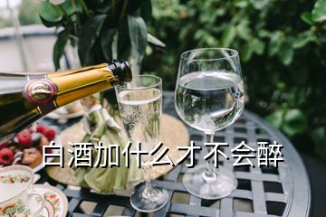 白酒加什么才不會醉