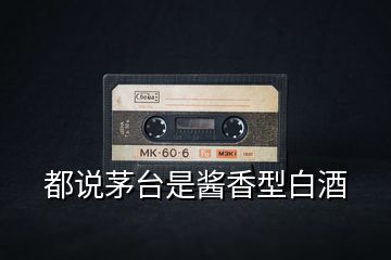 都說(shuō)茅臺(tái)是醬香型白酒