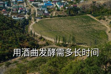 用酒曲發(fā)酵需多長時間