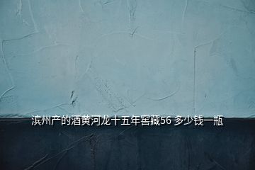 濱州產的酒黃河龍十五年窖藏56 多少錢一瓶