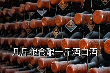 幾斤糧食釀一斤酒白酒