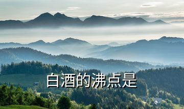 白酒的沸點是