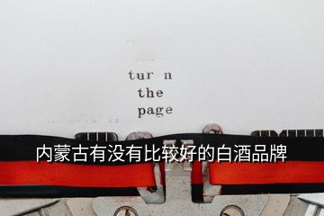 內(nèi)蒙古有沒有比較好的白酒品牌